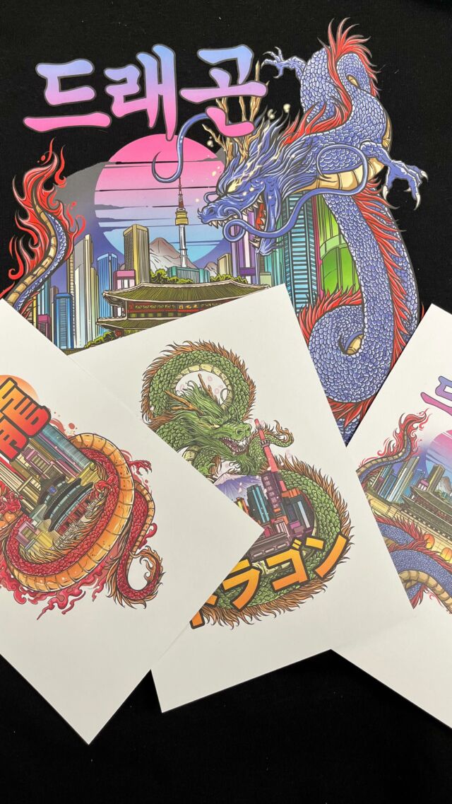 Unpacking our @clothingartmartial order from their latest Year of the Dragon drop. We love the Korea print on the black hoodie - thanks guys!